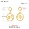Pendientes de Plata de Ley S925 Portador Vacío Pendientes Largos de Celebridad de Internet para Mujer Portador Vacío para Hilo de Oreja Pendientes de Gancho Portador Vacío de Perlas Redondas de Cera de Jade Hetian