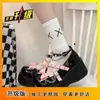 Sapatos Lolita Estilo Punk Dark para Garotas Quentes Sapatos Individuais Cosplay Japonês 2025 Novos Mocassins Subcultura Solado Grosso Salto Bloco
