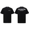 Marca de Moda Americana Cole Buxton Camiseta Minimalista con Logo de Letras y Eslogan Estampado High Street Manga Corta Top Holgado