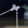 Estilo chinês de alta qualidade puro Novo hairpin orquídea hairpin Super fada passo agitar borla placa hairpin estilo antigo hanfu acessórios para o cabelo