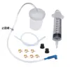 Manguera de llenado de aceite para motocicleta y bicicleta eléctrica, extractor de aceite, válvula de purga de aire, herramienta de purga y succión de aceite para pinza de freno