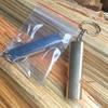 Silbato de supervivencia de doble frecuencia, de aleación de aluminio plano transfronterizo, de doble tubo, para exteriores, equipo salvavidas, herramienta EDC