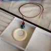 Estilo étnico retro bohemio flor colgante largo cadena para suéter collar nicho femenino accesorios únicos hermosos