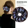 Elástico para coleta baja con lazo elegante, accesorio para el cabello para atar y peinar el cabello, diadema con estampado de leopardo, nuevo estilo 2026, cuerda para el cabello de estilo casual