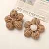 Estilo Ins Estilo Pequeña Fragancia Patrón Estéreo Cuadros Enredados Tela Flor de Cinco Pétalos Accesorios para el Cabello Hechos a Mano DIY Zapatos Bolsas Accesorios para la Ropa