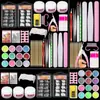 Set de Herramientas para Polvo de Cristal para Uñas Transfronterizo, Pincel, Pegatinas, Decoraciones, Puntas para Uñas, Polvo para Esculpir, Polvo con Brillo, Lámina de Oro, Set Completo