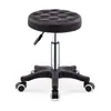 Taburete de belleza silla de barbería salón de peluquería taburete redondo giratorio elevable taburete de maestro taburete de manicura ruedas taburete de salón de belleza