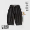 Calça de Moletom Estilo Coreano para Meninas Bebês Lanterna Estilo Primavera e Outono Bolinhas Renda Moda Bebê Versátil Casual Roupas Infantis Anyang