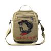 Mochila Nostálgica Old School, Bolsa de Mão Retrô, Bolsa Transversal à Moda Antiga, Estrela de Cinco Pontas Vermelha, Bolsa de Serviço Masculina e Feminina