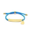 Pulsera Personalizada con Logo de Publicidad Transfronteriza, Pulsera Trenzada de Acero de Titanio Grabado con Corazón Diagonal Multicolor para Regalo Navideño