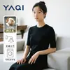 100% Lavável à Máquina Lã Nova Camiseta de Manga Curta Malha Sem Costura Gola U Gola Redonda Slim-Fit Top Feminino