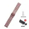 Adecuado para Correa de Reloj Apple iWatch Acero Inoxidable S12 Tres Eslabones Sólidos Correa de Reloj Huawei Gt6 Gt7 Pulsera Samsung