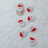 Resina Uñas Arte Navideño Dibujos Animados Joyería Papá Noel Muñeco de Nieve Ciervo Pingüino Copo de Nieve Calcetines DIY Carcasa para Teléfono