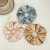 Scrunchie Grande de Satén Estilo Coreano de Alta Gama de Color Sólido Alta Elasticidad para Moño Accesorio para el Cabello