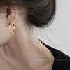 Pendientes de Aro Geométricos de Metal para Mujer, Modernos, Elegantes, Únicos, Exagerados, Exquisitos, Nuevas Pinzas de Oreja Circulares de Moda, Pendientes de Moda