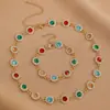 Pulseira Colar Coração Colorido Estilo Ins Europeu e Americano Liga Personalizada em Formato de Coração Pulseira Dopamina Pulseira Popular para Mulheres