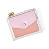 Estilo coreano nova bolsa de moedas femininas ins estudante emendando saco de cartão simples multi-funcional envelope vermelho carteira de grande capacidade