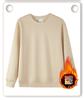 400g prata raposa veludo velo forrado engrossado novo gola redonda camisola cor sólida casal camisola