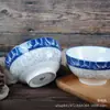Tigela Cerâmica 5 Polegadas Borda Reta Estilo Antigo Série Porcelana Azul e Branca Hotel Louça Fashionável Cozinha Tigela Cerâmica Multiuso