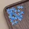 12mm Pétala de Osmanthus Trevo de Quatro Folhas Osmanthus de Quatro Folhas DIY Acessórios para Suporte de Flor de Vidro Tcheco para Grampos de Cabelo