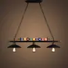 Lustre de Bilhar Criativo Personalizado Estilo Americano Retrô para Sala de Jantar Bar Loja de Hot Pot Lustre Personalizado