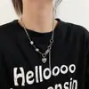 Colar Europeu e Americano de Aço Titânio para Uso Pesado, Design Exagerado de Personalidade, Corrente para Clavícula, Estiloso Punk, Colar Versátil para o Dia a Dia