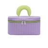 Bolsa de cosméticos DIY con diseño de caramelos en contraste para imprimir el logotipo, bolsa de aseo de gran capacidad, bolsa de almacenamiento portátil de viaje