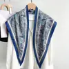 2026 nuevo pañuelo triangular de sarga estilo moda lujo ligero para mujer, turbante protector solar para la cabeza, chal versátil, pañuelo de seda, protector de cuello, bufanda para el cuello