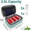 Mini Bolsa Térmica à Prova d'Água Tecido Oxford Portátil Lancheira Bolsa Bento para Trabalho Portátil Estilo Japonês Refrigeração