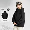 Jaqueta infantil para atividades ao ar livre outono e inverno roupa pai e filho nova roupa infantil meninos meninas roupas alunos do ensino fundamental jaqueta com forro de fleece crianças mais velhas