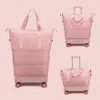Bolsa de Equipaje con Ruedas, Bolsa de Viaje con Ruedas Universales, Maleta Plegable, Bolsa Tipo Trolley Ligera, Mochila con Ruedas de Gran Capacidad