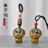 Sândalo Verde Zodiaco Cão Pingente Pingente Colar Masculino e Feminino Fofo Criativo Brinquedo Pingente de Bolsa Corrente de Celular Chaveiro