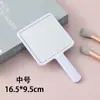 Espelho de Mão Simples Personalizável, Espelho Pequeno Portátil, Espelho de Mão para Maquiagem, Personalizado