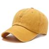 Boné de Aba Curva de Algodão Puro Lavado, Esportivo, para Sol, de Primavera e Verão, Europeu e Americano Transfronteiriço, para Homens, Estilo Coreano, Top Mole, Boné de Beisebol para Mulheres