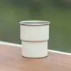 Taza Paso de Una Sola Capa Personalizada por el Fabricante Acero Inoxidable 304 Taza Golondrina Aislante de Aspecto Elevado Conveniente para Exteriores Estilo Curling Camping