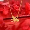 Colar Pingente de Flor Cnc Seiko Feminino Luxo Acessível Elegante Moda High-End Requintado Colar Corrente Clavícula Cinco Flores