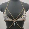 Cadena para el cuerpo Comercio Exterior Vacaciones en la Playa Bikini Accesorios para la Parte Superior del Cuerpo Cadena Corporal de Color Mágico Femenina skl000256