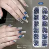 Super mini 12 rejillas forma taladro de uñas color mixto flash amor estrellas decoración de taladro de uñas plano venta al por mayor