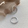 Anillo de Plata Frosted S999 para Dedos Gipsophila Anillo de Sensorine Avanzado Anillo de Autodisciplina para Hombres y Mujeres Anillo Abierto para Dedos