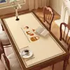 Jogo Americano Moderno Simples, Protetor de Mesa com Isolamento Térmico, Resistente a Altas Temperaturas, Toalha de Mesa com Atmosfera Outono/Inverno Marrom, Protetor de Mesa Impermeável e à Prova de Óleo
