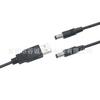 Cabo de Carregamento de Energia USB 2.0 A/M para DC5521 Um para Dois Cabo de Conexão DC Macho Cabo de Alimentação USB DC