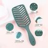 Peine Curvo Hueco Peine Curvo Elástico para Niñas Seco y Húmedo Herramienta de Peluquería para Masaje en Casa para Prevenir la Caída del Cabello