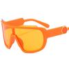 Moda europea y americana gafas de montura grande bola cool gafas de sol de una sola pieza para montar gafas de sol para hombre y mujer 891