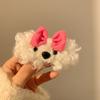 Laço de cabelo de ovelha fofo e doce, grampo de cabelo de cachorrinho, acessórios de cabelo, outono e inverno, franja de desenho animado, presilha BB lateral, presilha lateral, adorno de cabeça