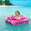 Nuevo Tanque Inflable Coche con Chorro de Agua, Pistola de Agua Engrosada para Jugar con Agua, Batalla de Agua Flotante, Juguete Infantil con Chorro de Agua, Hecho a Medida