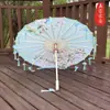 Guarda-chuva de Papel de Óleo Pétala Borla Clássico Meninas Dança Desempenho Adereços Dinastia Han Guarda-chuva de Fotografia Decoração Cheongsam Guarda-chuva Infantil
