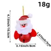 Decoraciones Navideñas de Musgo Colgantes para Árbol de Navidad Muñeco de Anciano Sosteniendo Campana Suministros para Decoración Navideña Regalos Pequeños