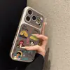 Funda para teléfono iPhone17promax para chica de pelo amarillo Apple 16pro nuevo 15pro nicho 16 cuero