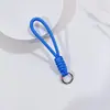 Cordão de Celular Colorido com Nó Criativo Curto Trançado para Capa de Celular Chaveiro Destacável Antiperda Natal 12cm