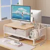 Armazenamento e Organização para Sala de Estudo Suporte de Resfriamento para Computador Suporte de Mesa Extraível para Computador de Escritório Suporte de Elevação para Computador